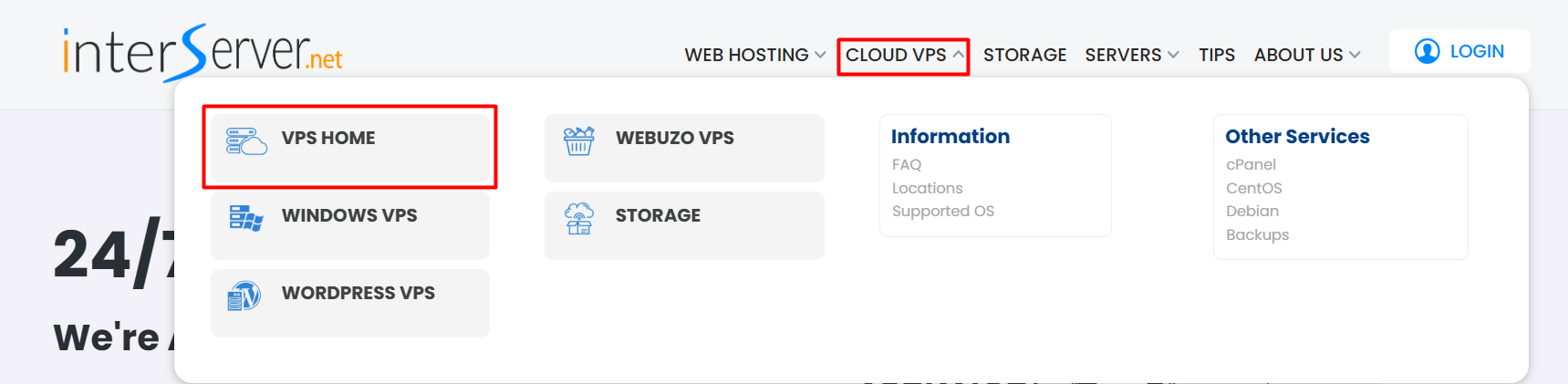 VPS Home button