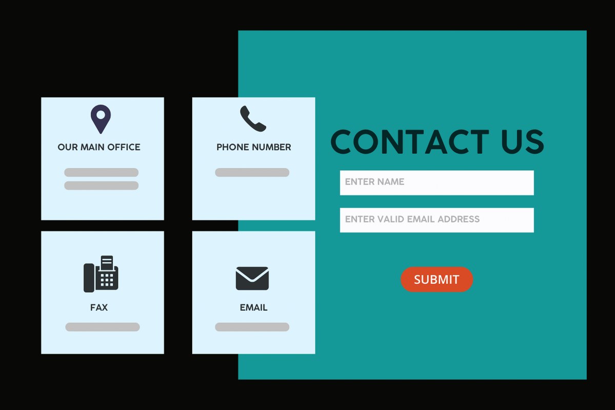 Contact Us page sample.