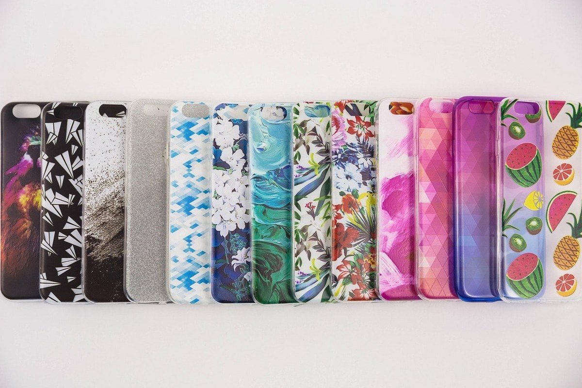 Different phone cases.