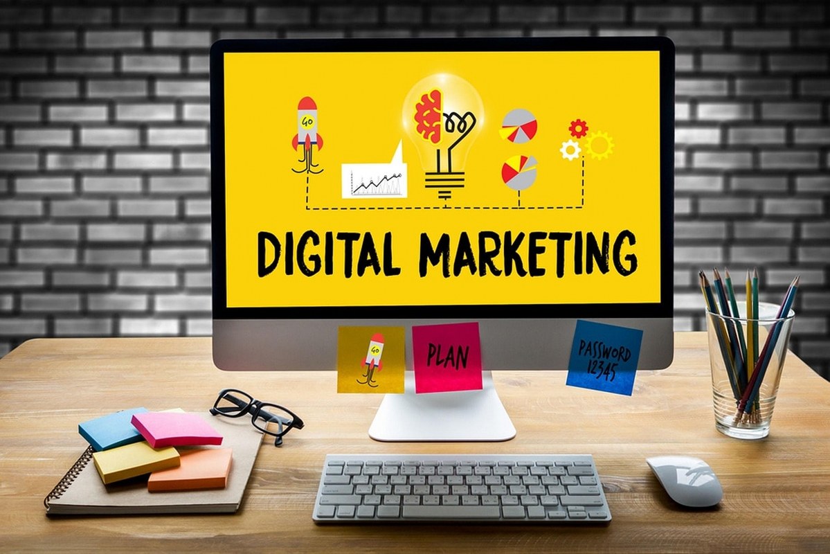 Digital marketing keyword.