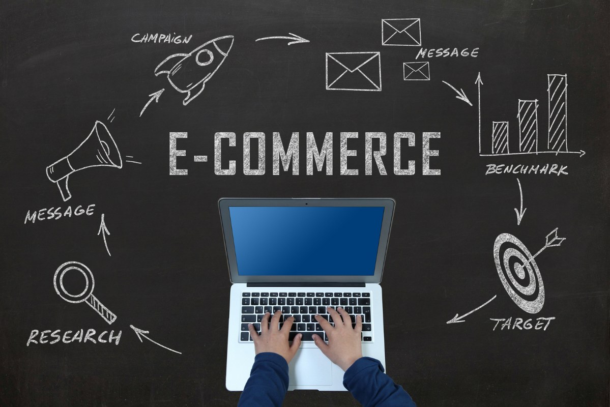 E-commerce online shopping laptop shop.