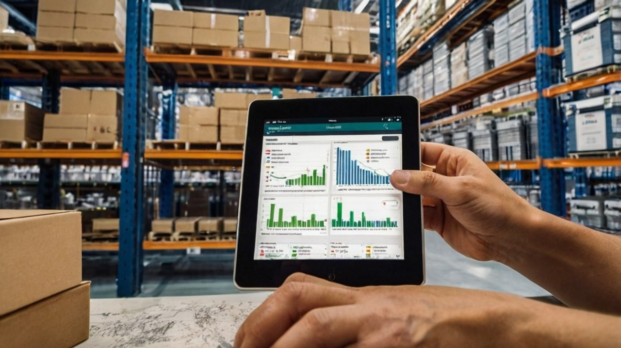 Ecommerce trends and analytics displayed on a tablet.