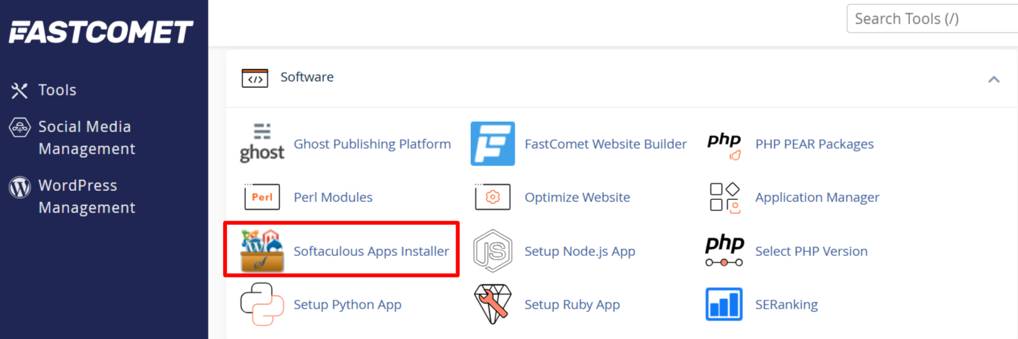 Softaculous Apps Installer