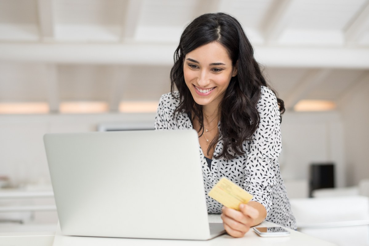 Female lead became a paying customer online.