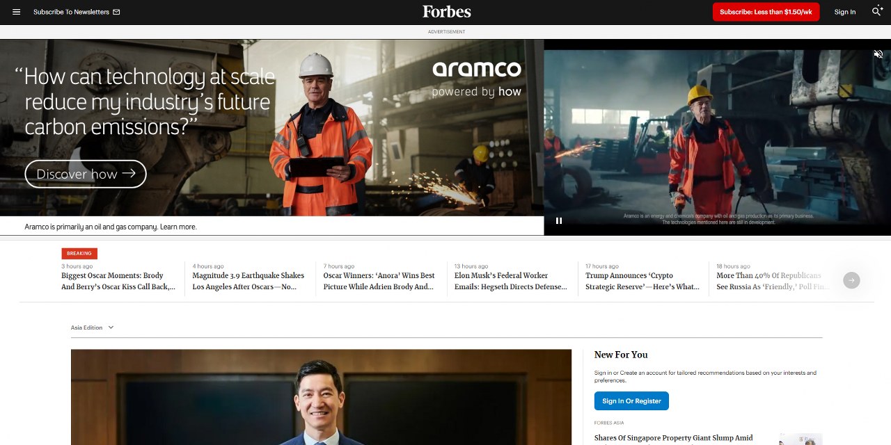 Forbes' website.