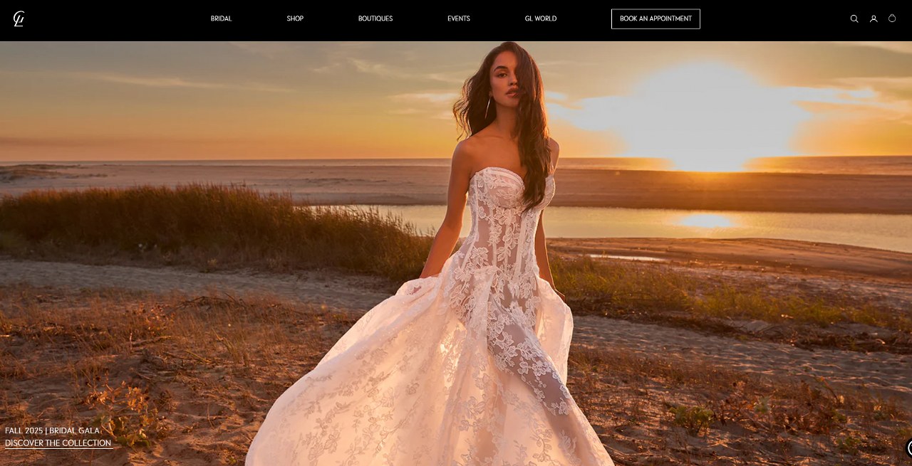 Galia website homepage.