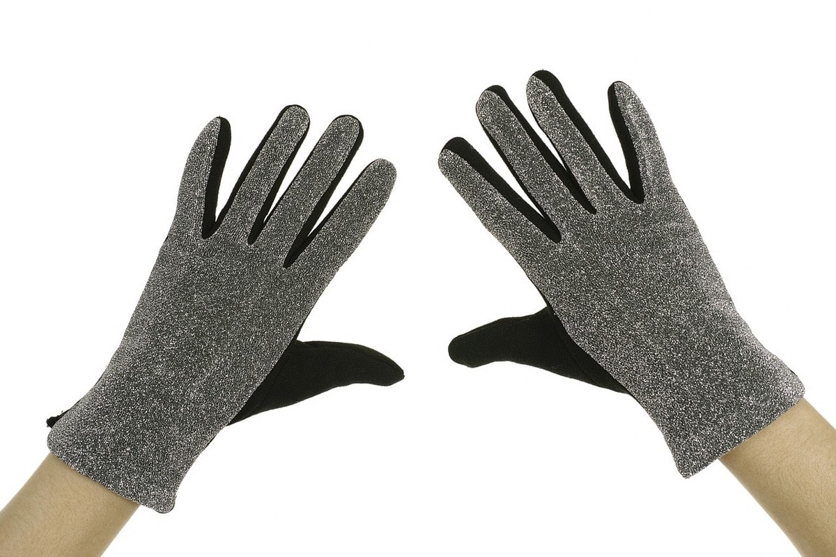 Gloves for handling cards.