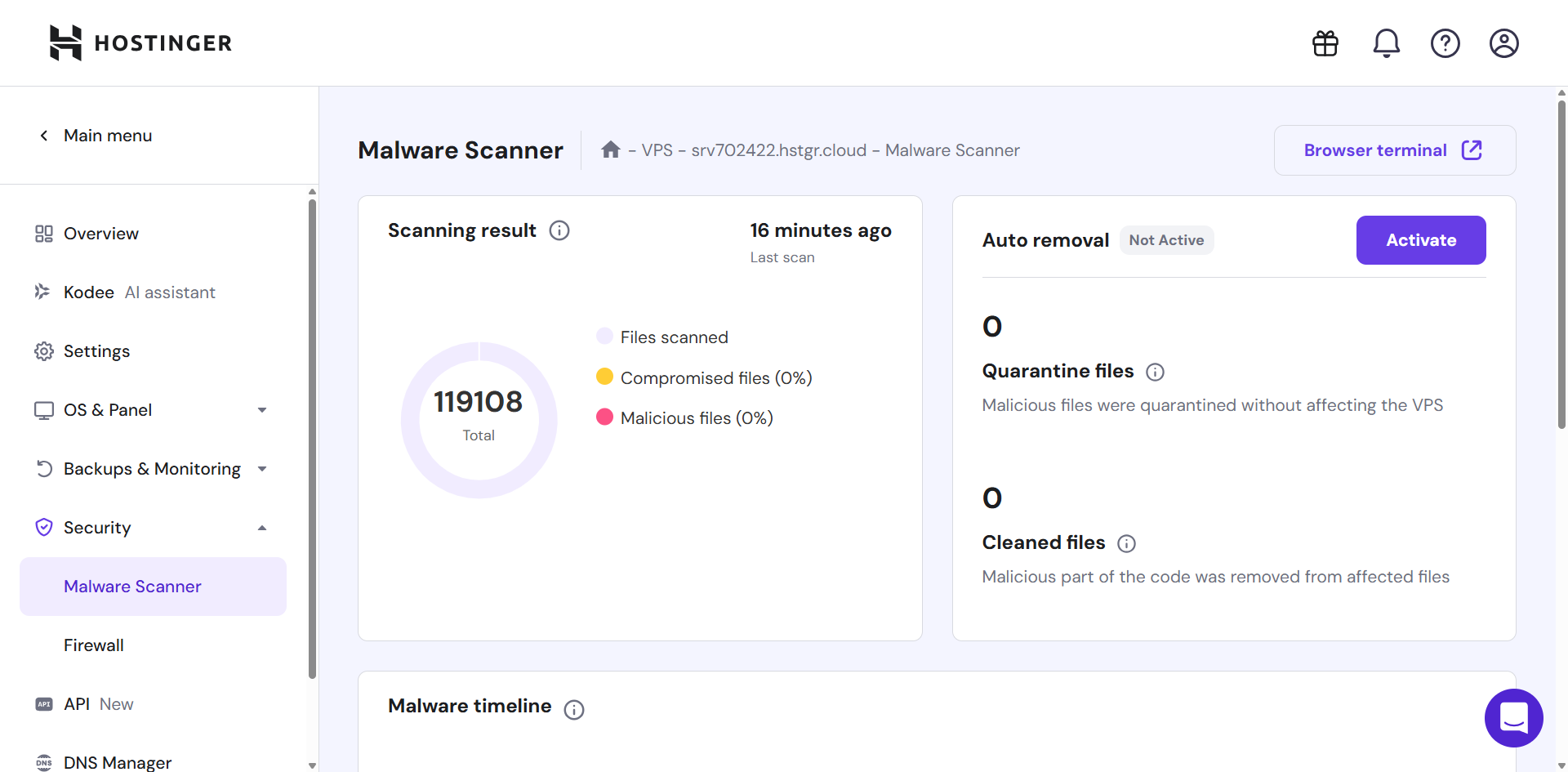 Malware scanner