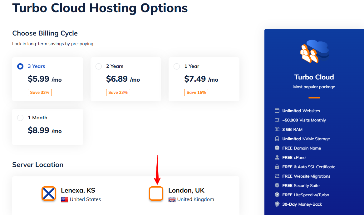 Choosing a Server location