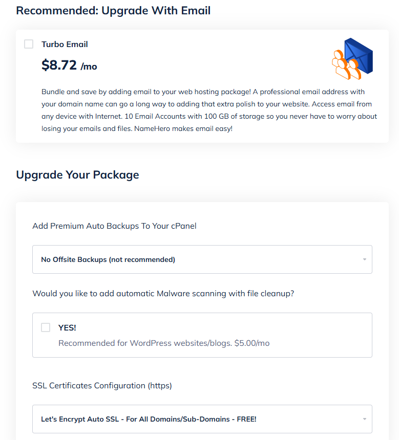 Package upgrading