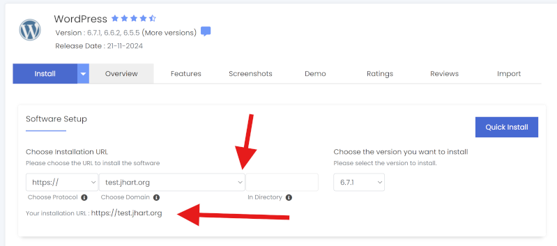 WordPress Installation