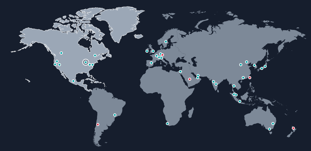 AWS server locations