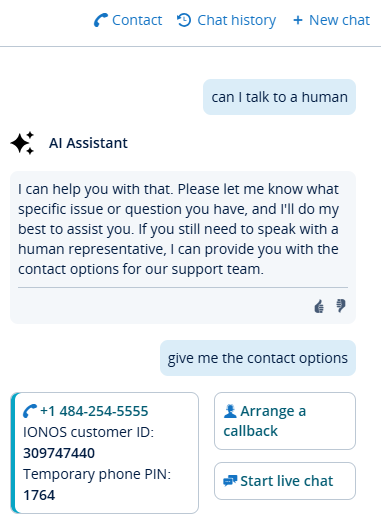 IONOS AI Assistant