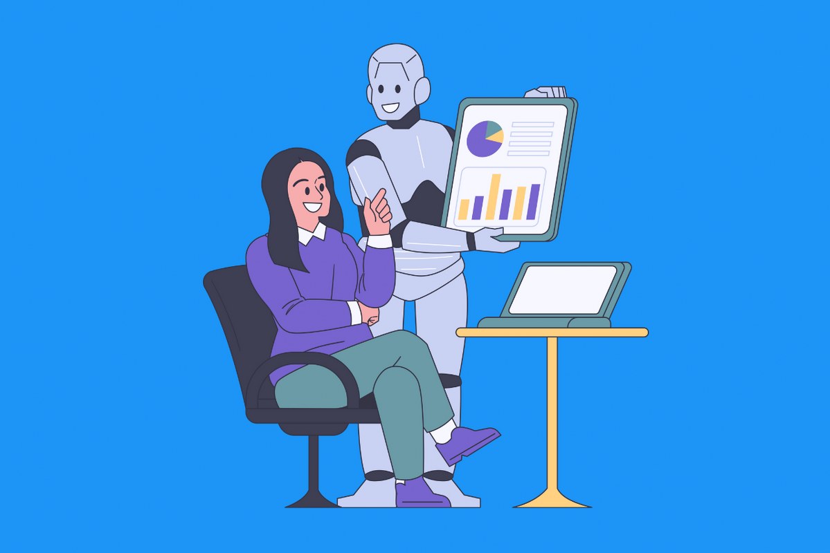 Illustration of AI-Powered Business Marketing.