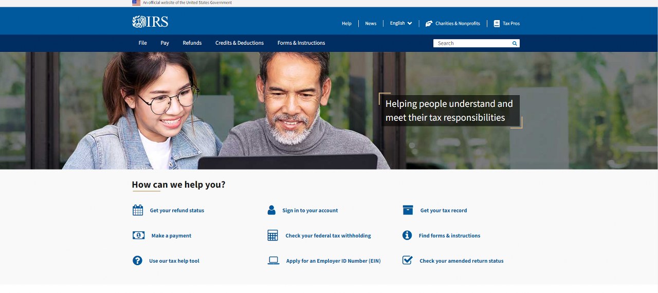 Internal Revenue Service's website.