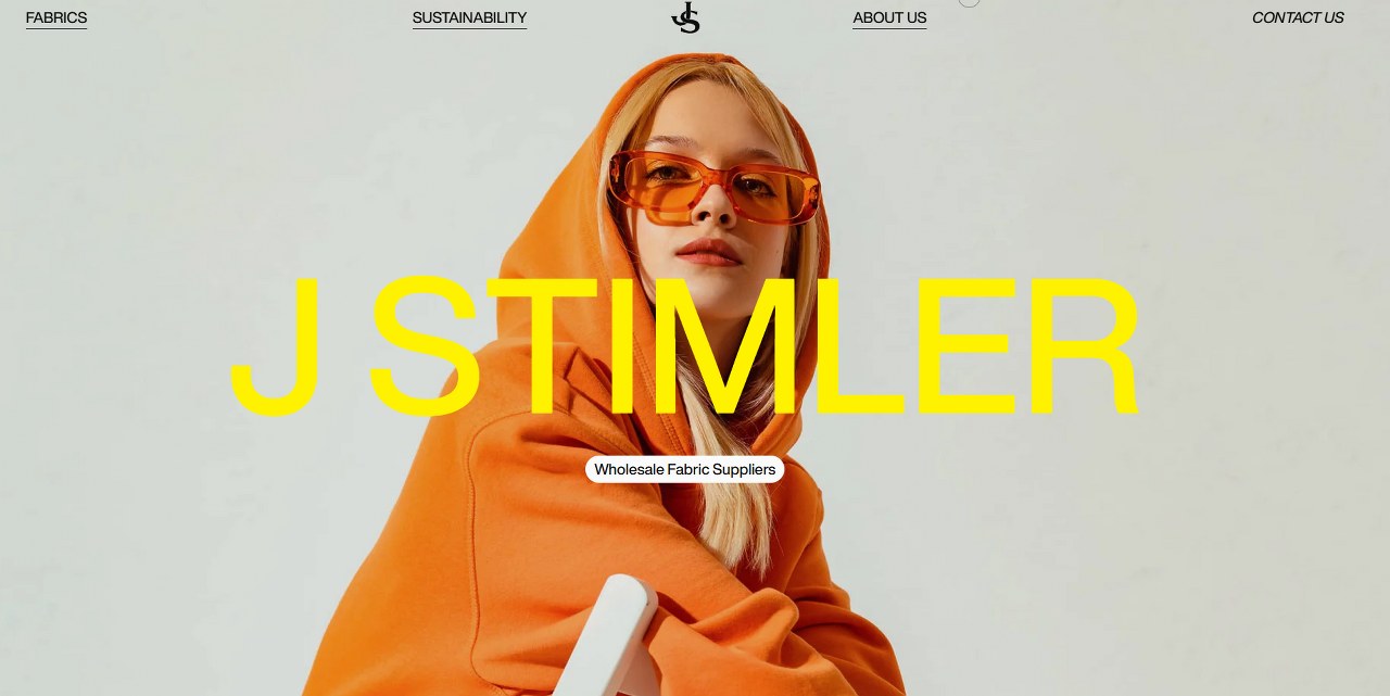 J Stimler website homepage.