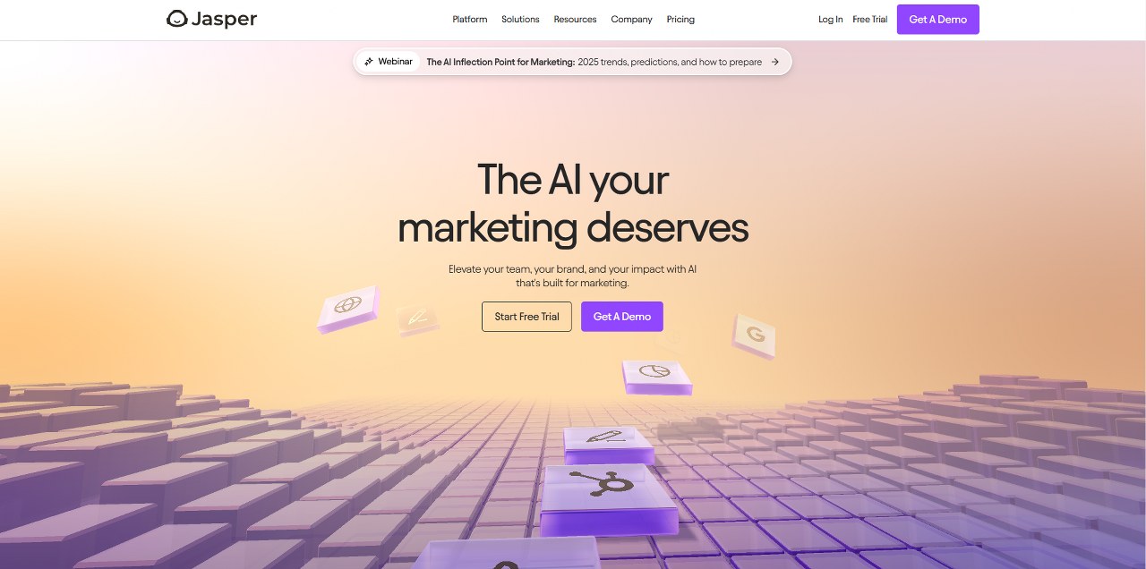 Jasper AI's website.
