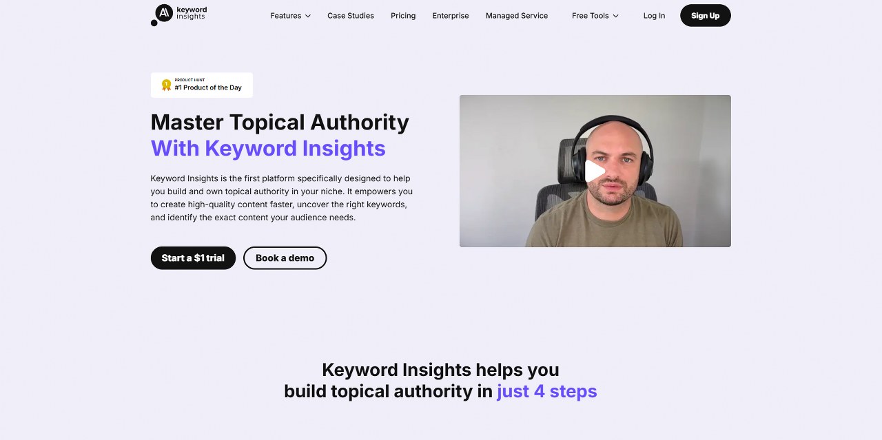 Keyword Insights' website.