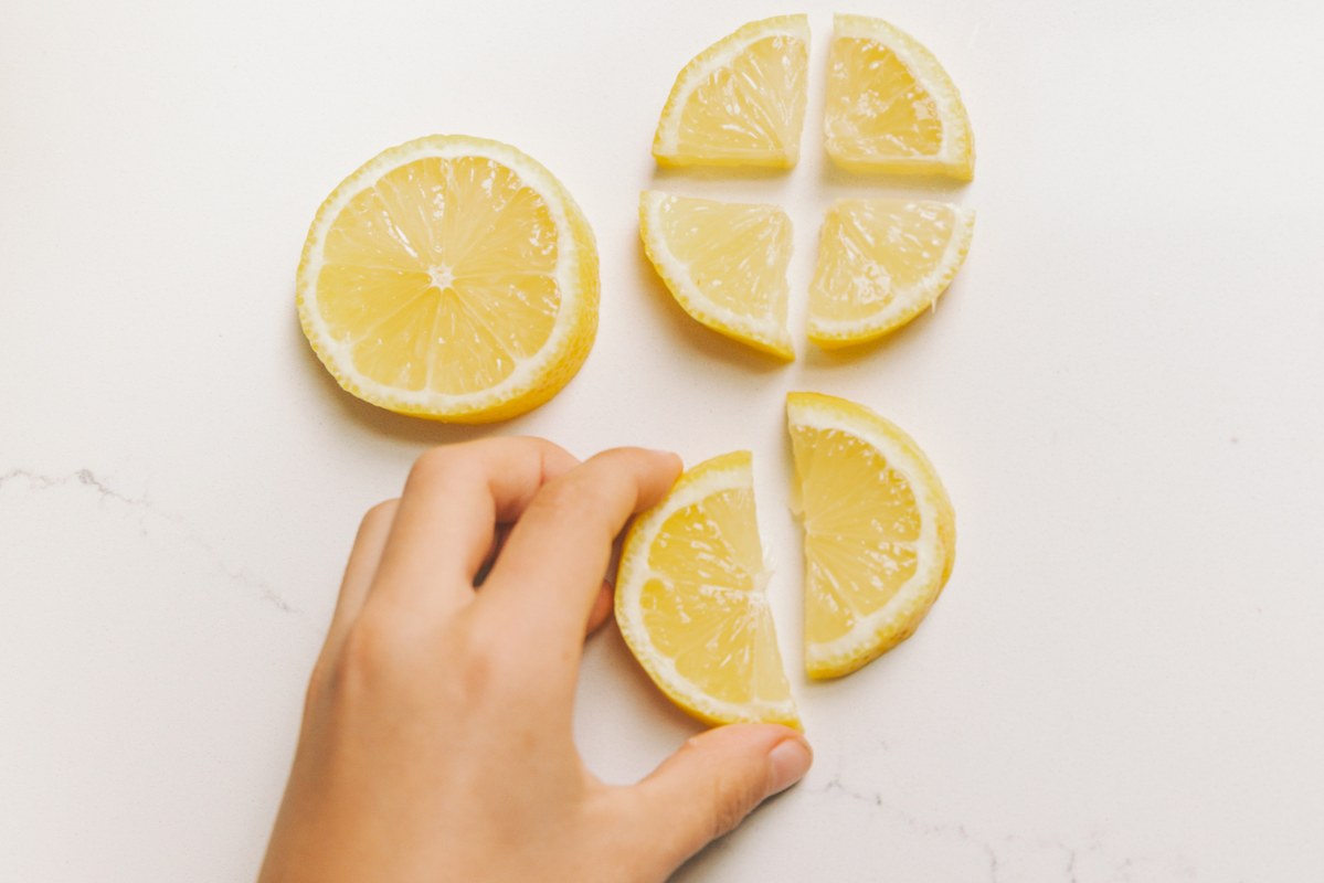 Lemons Sliced in Different Ratios.