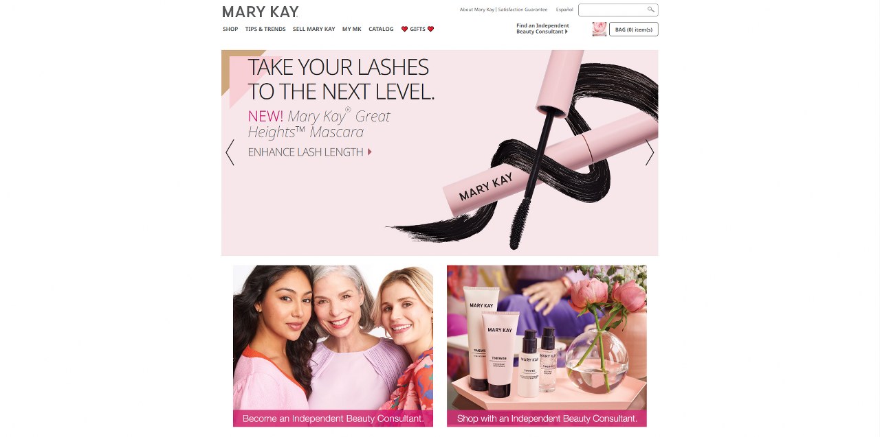 Mary Kay's website.