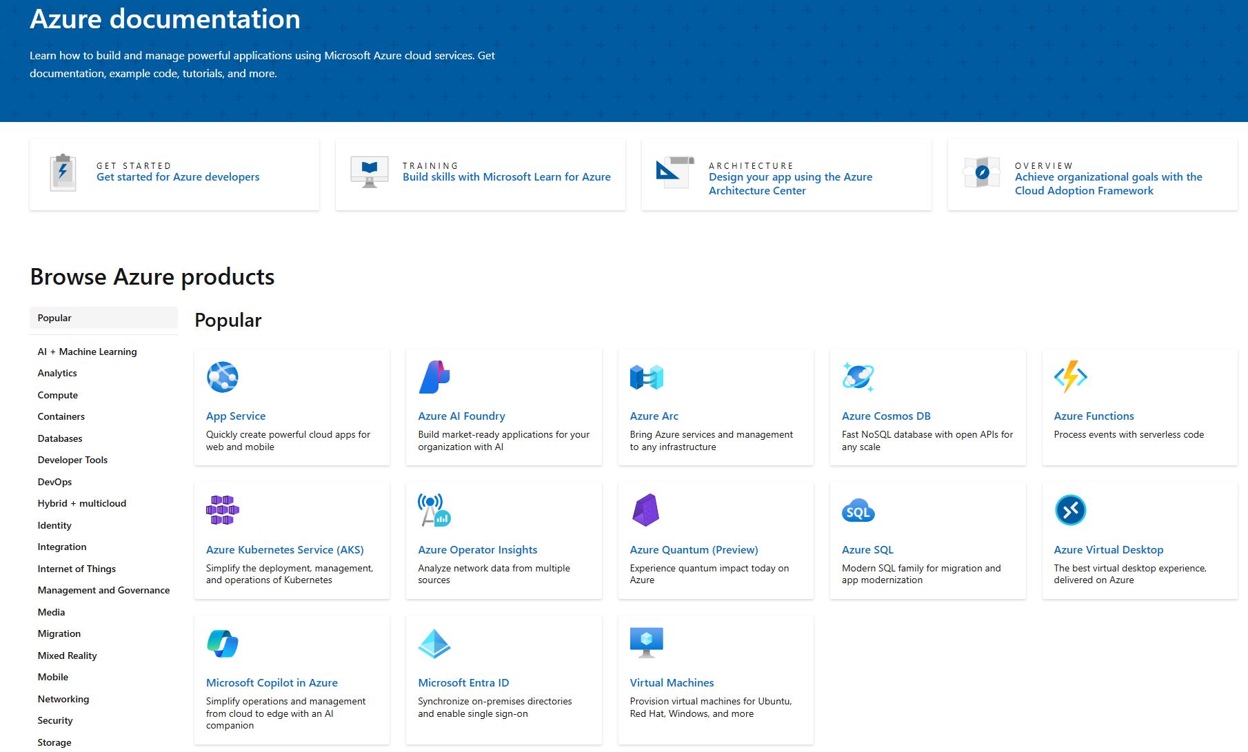 Azure Documentation