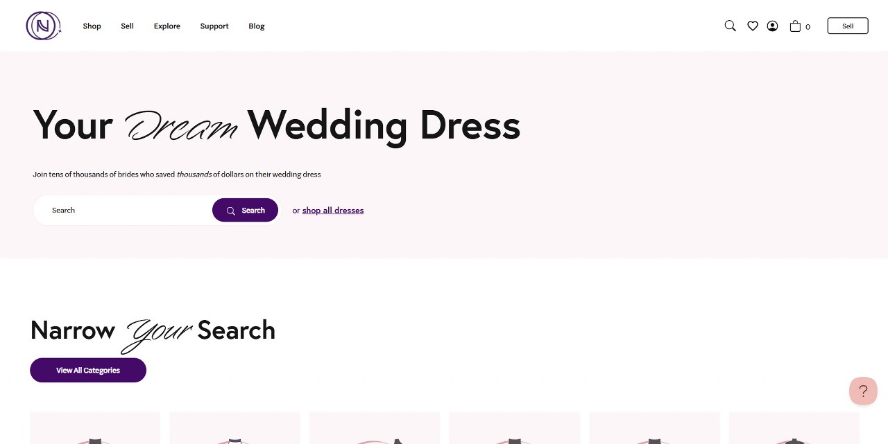 Nearly Newlywed's website.
