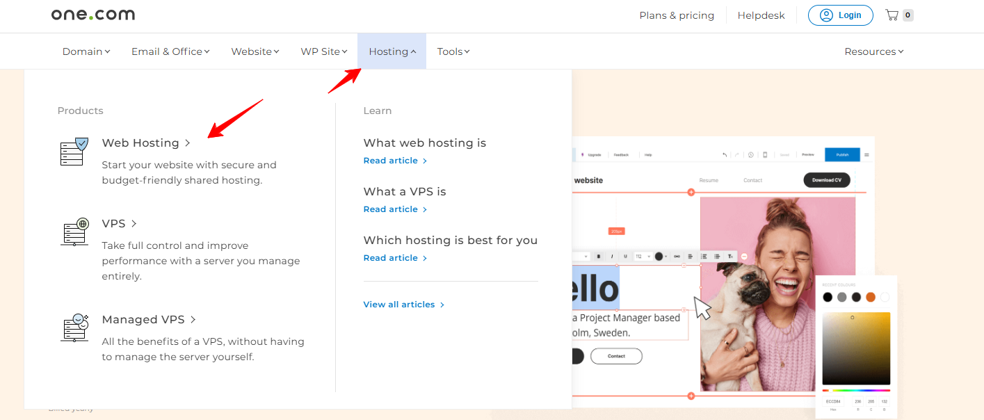 Bouton Web Hosting