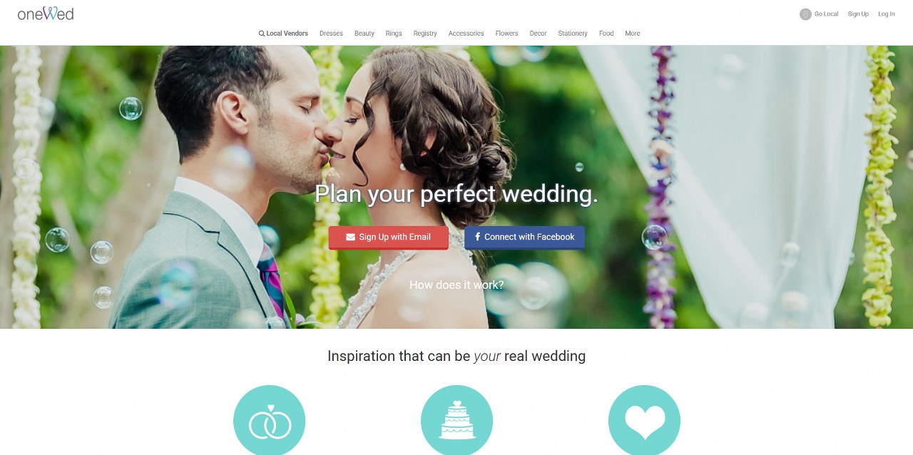 OneWed website.