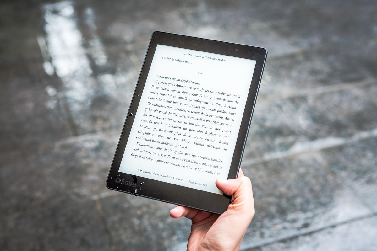 PDF document on a tablet.