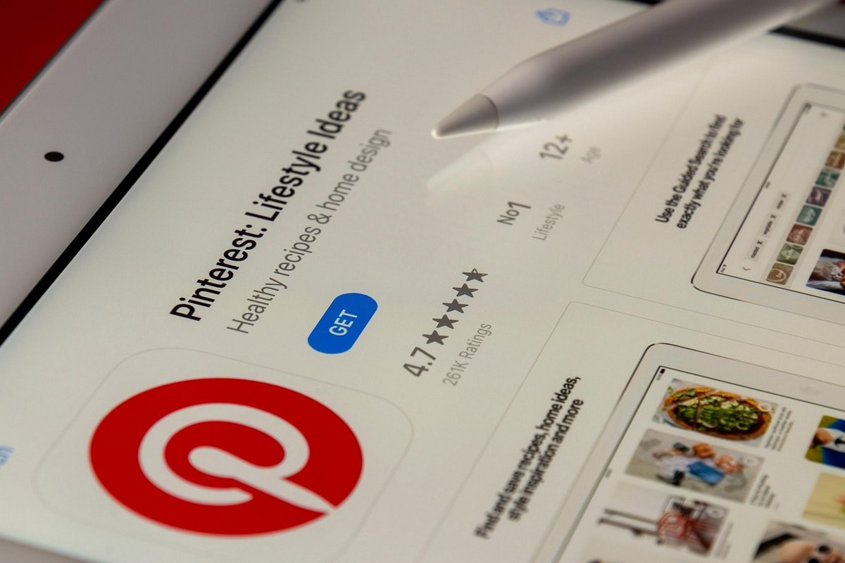 Pinterest app.