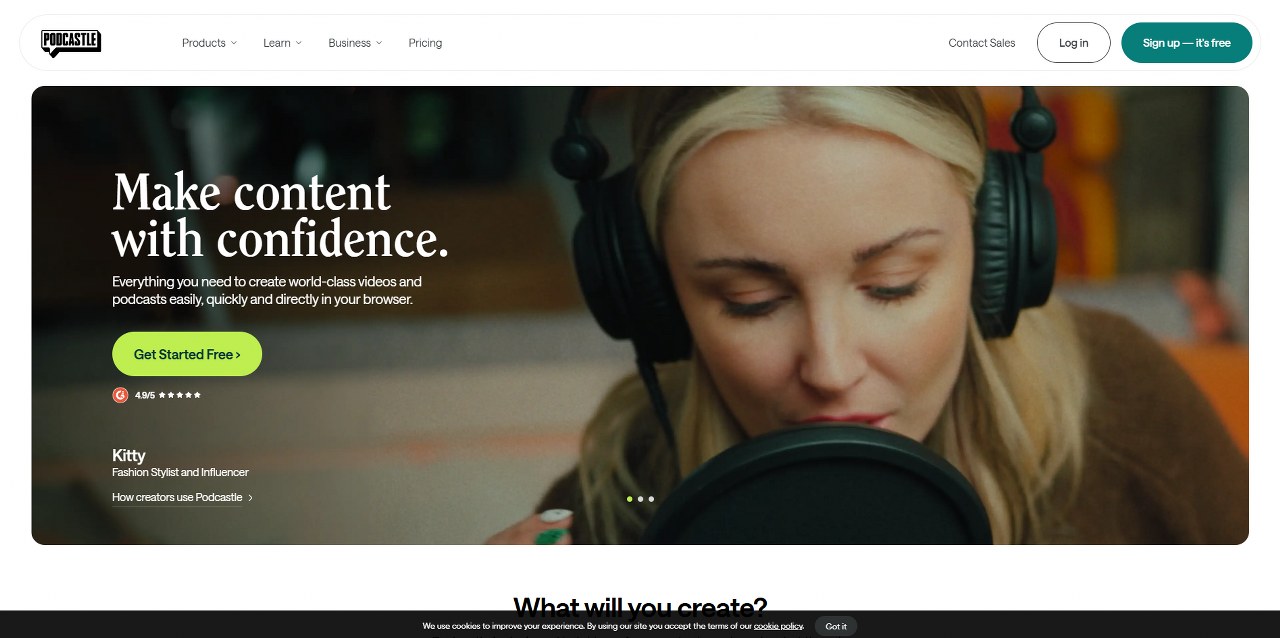Podcastle's website.