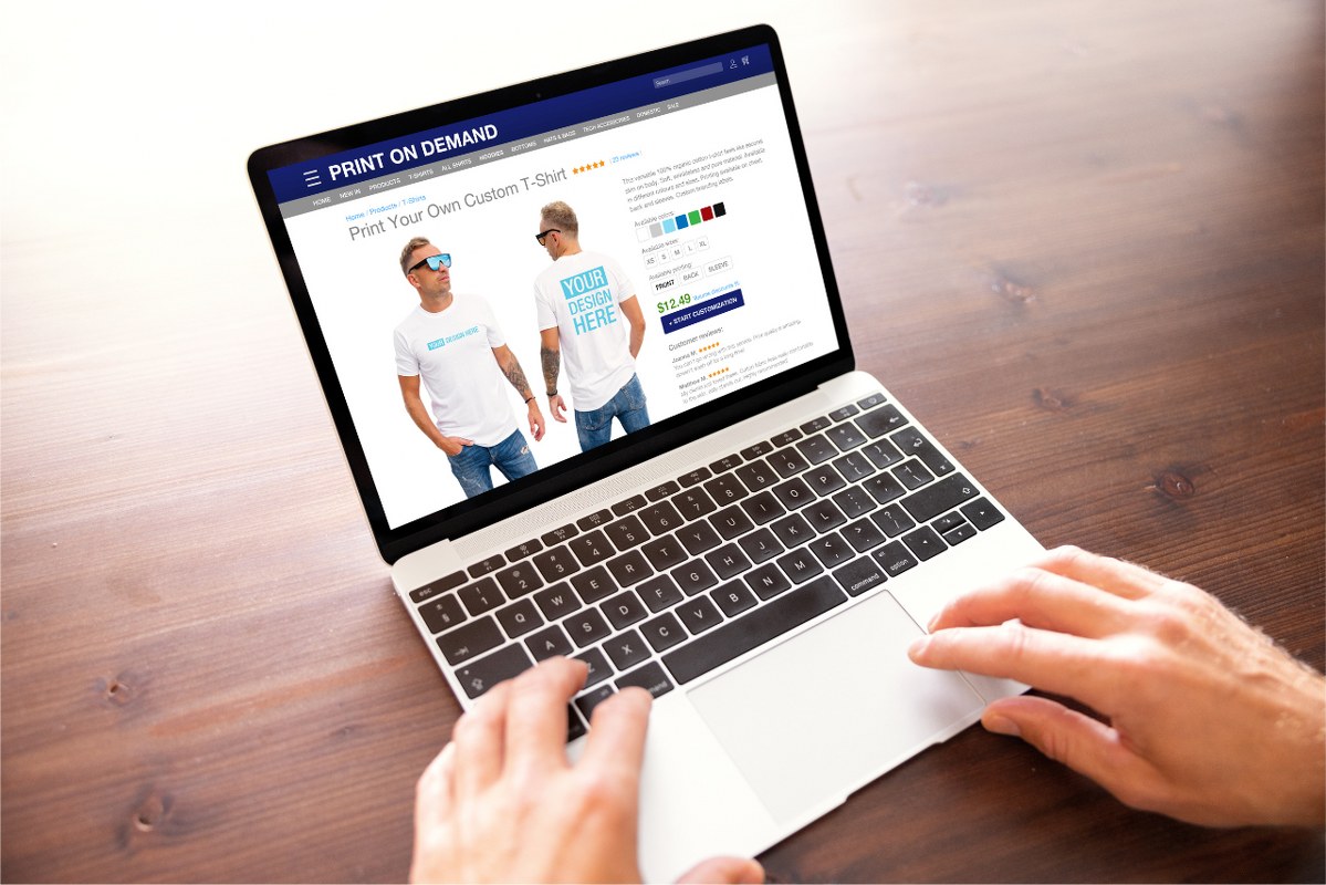 Print-on-demand online store.