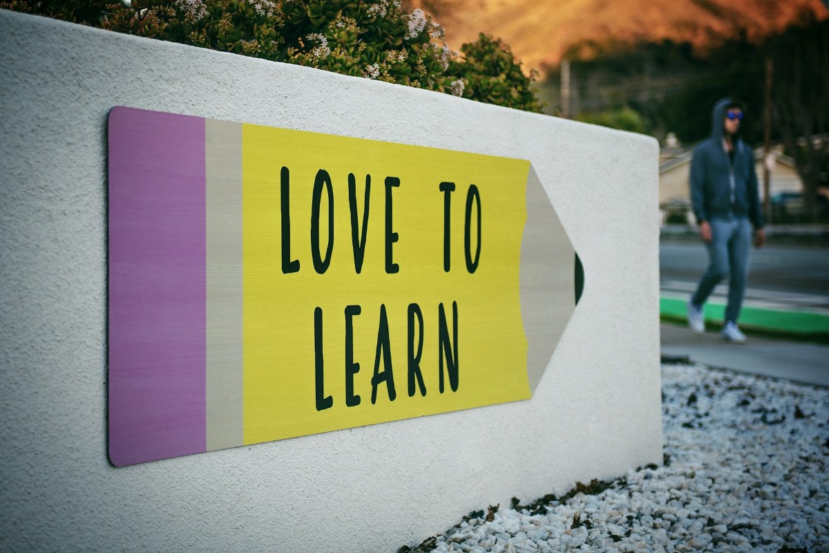 Sign with text 