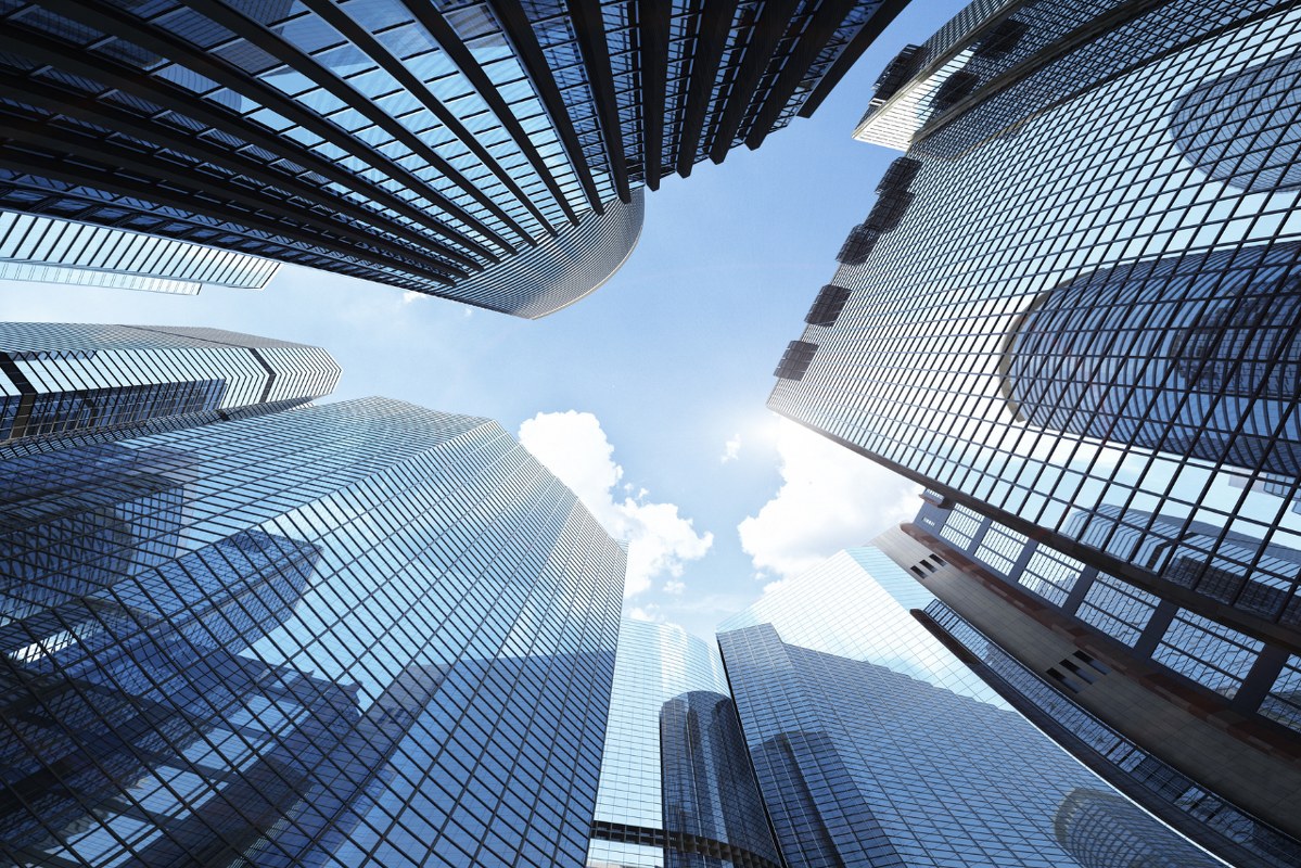 Skyscrapers of companies.