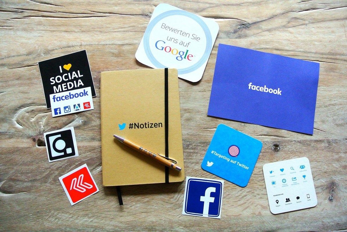Social media pamphlets.