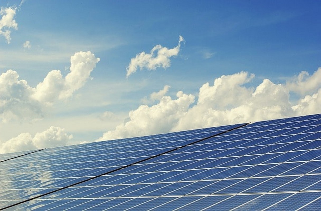 Solar power plant.