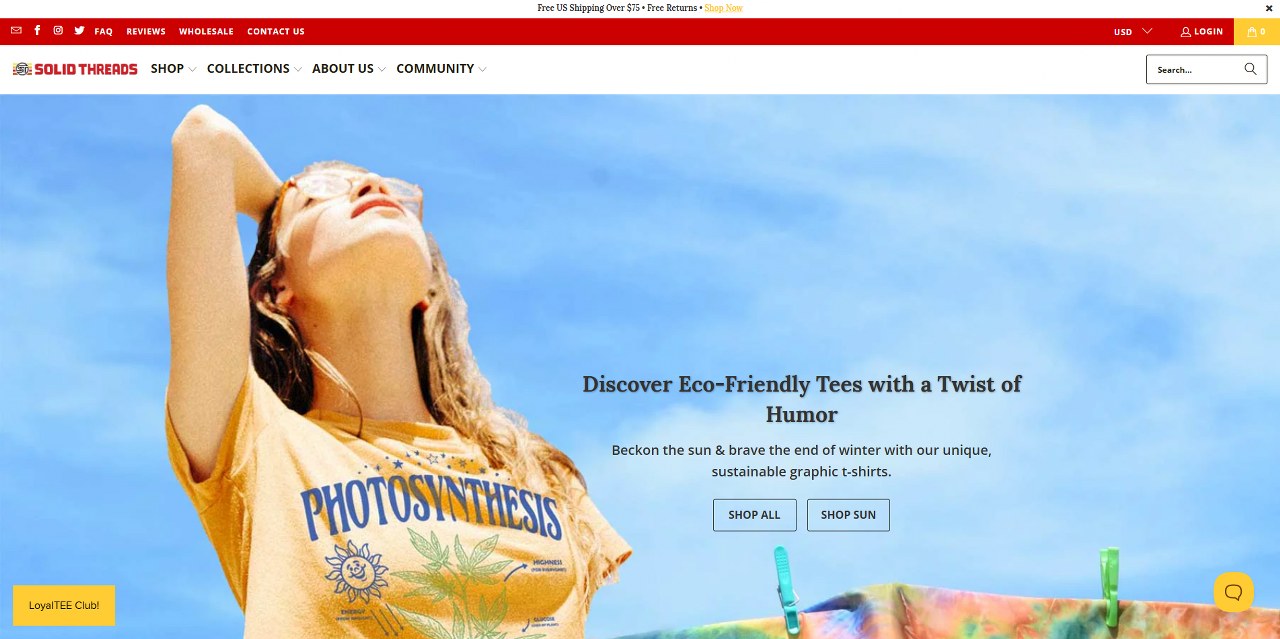 Solid Threads' website.
