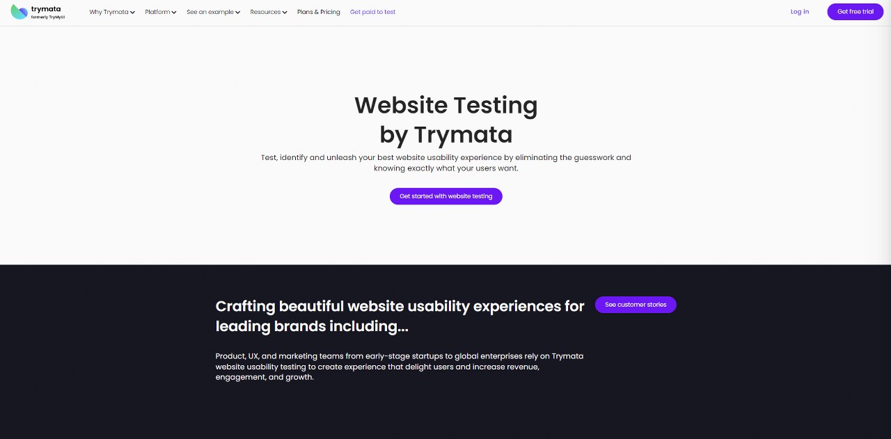 Trymata's website.