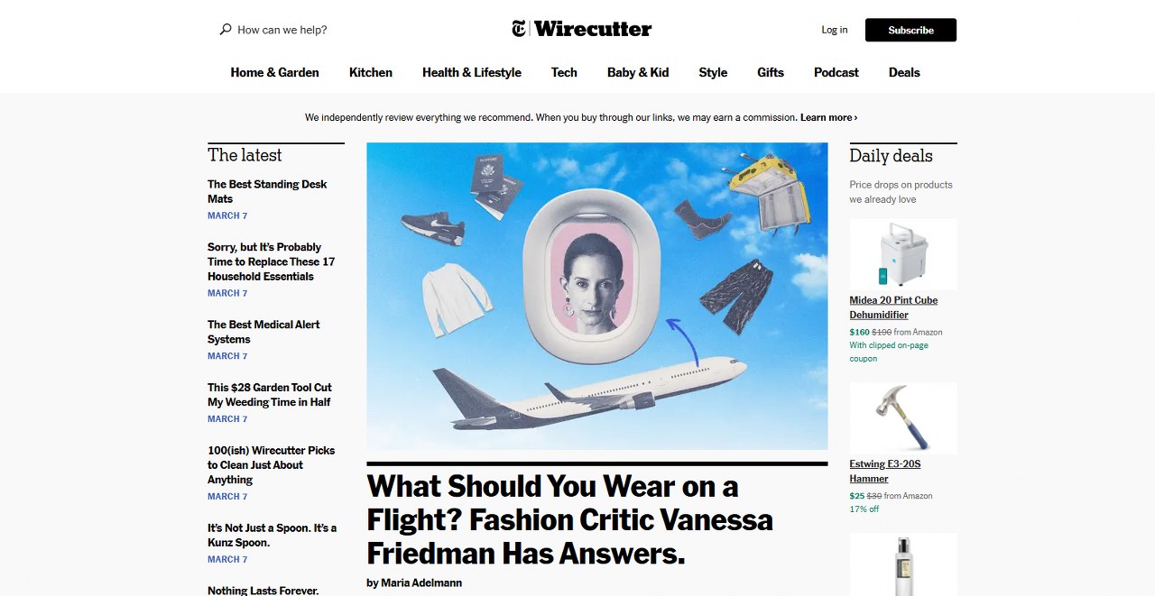 Wirecutter website.