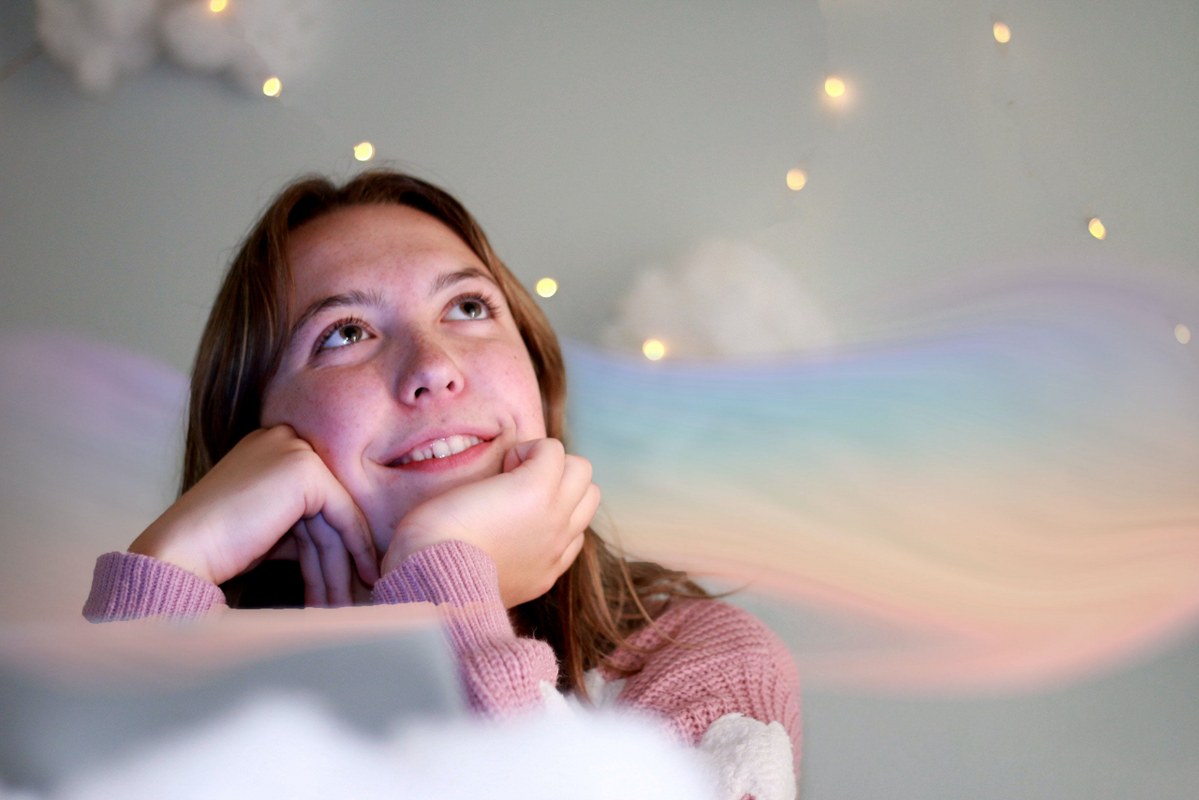 Woman day dreaming.