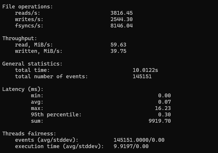 Disk Performance Test