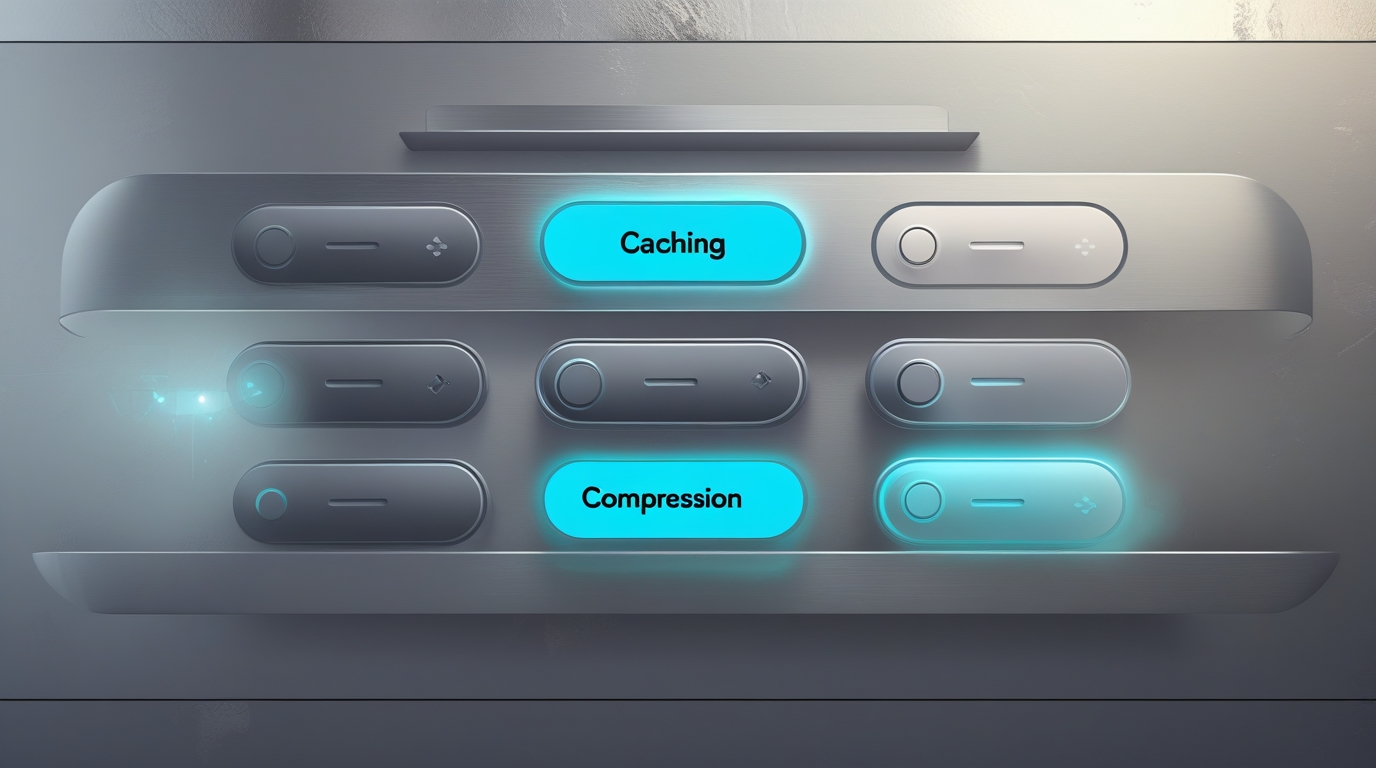 Digital dashboard with switches labeled 