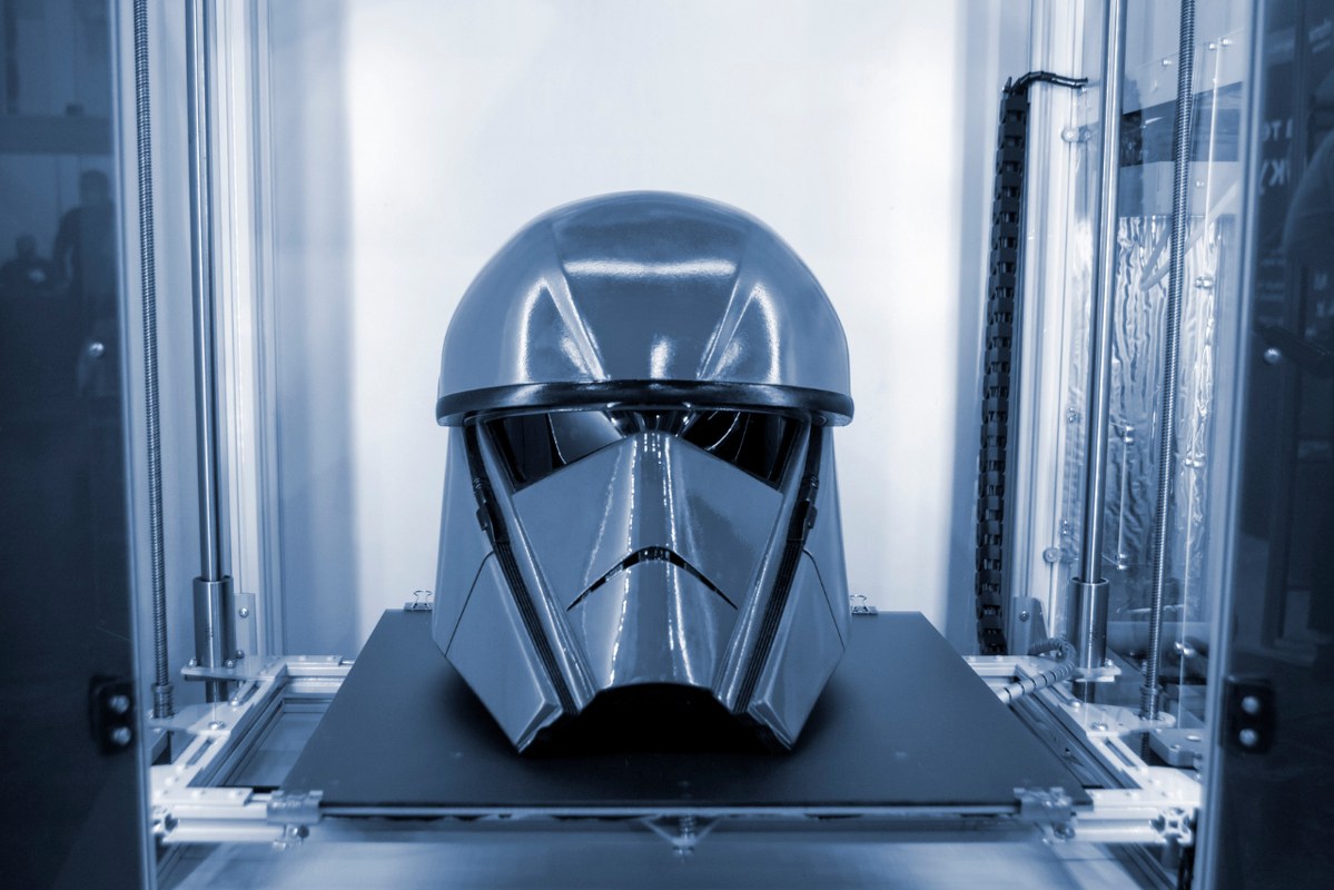 A Helmet Printed on 3D Printer