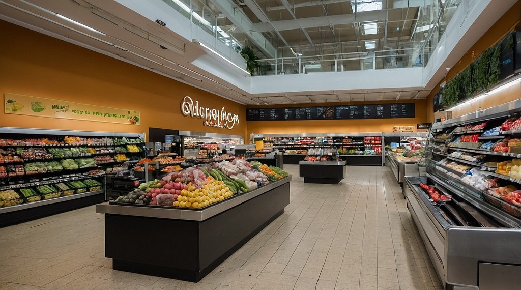 A big store that uses Point of Sale system.