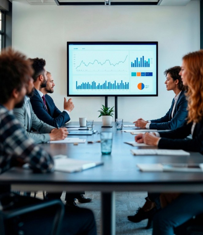 A business presentation.