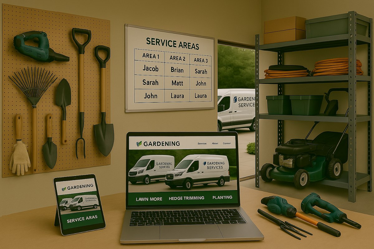 A gardening warehouse.