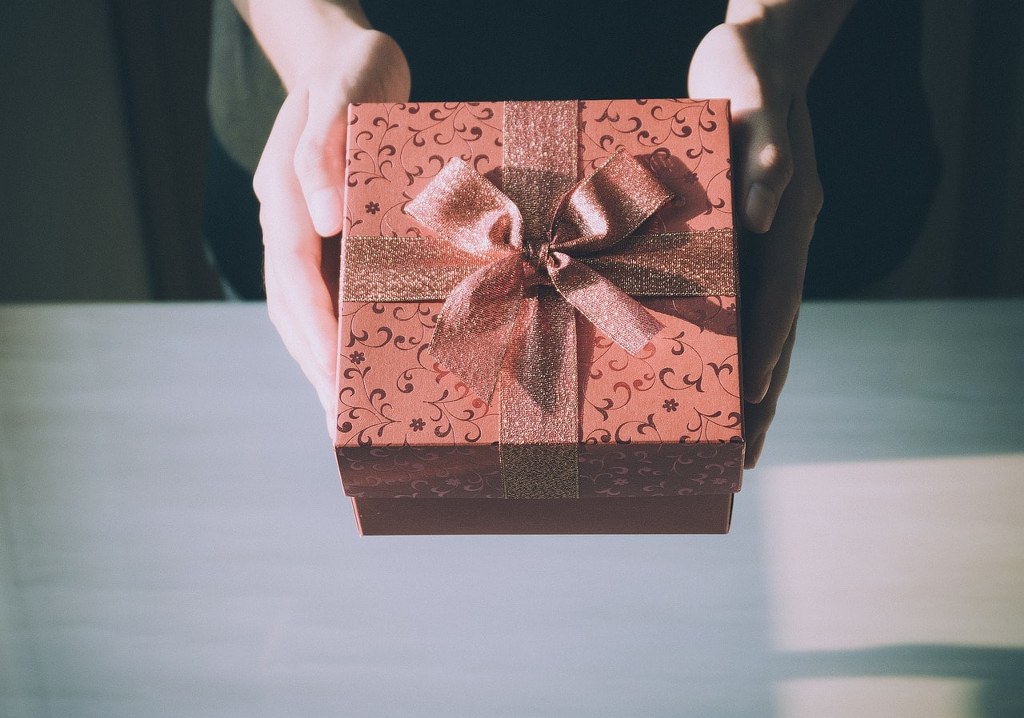 A gift delivery.