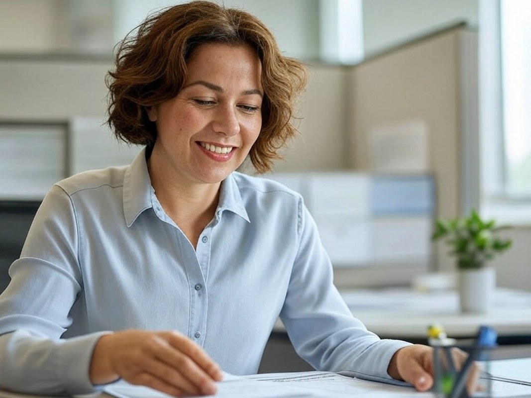 A happy employee.