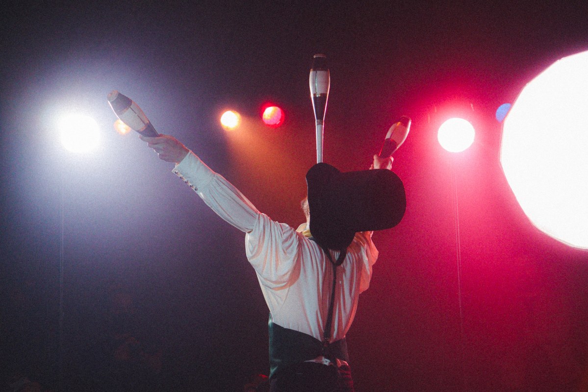 A juggler on Talent Show.
