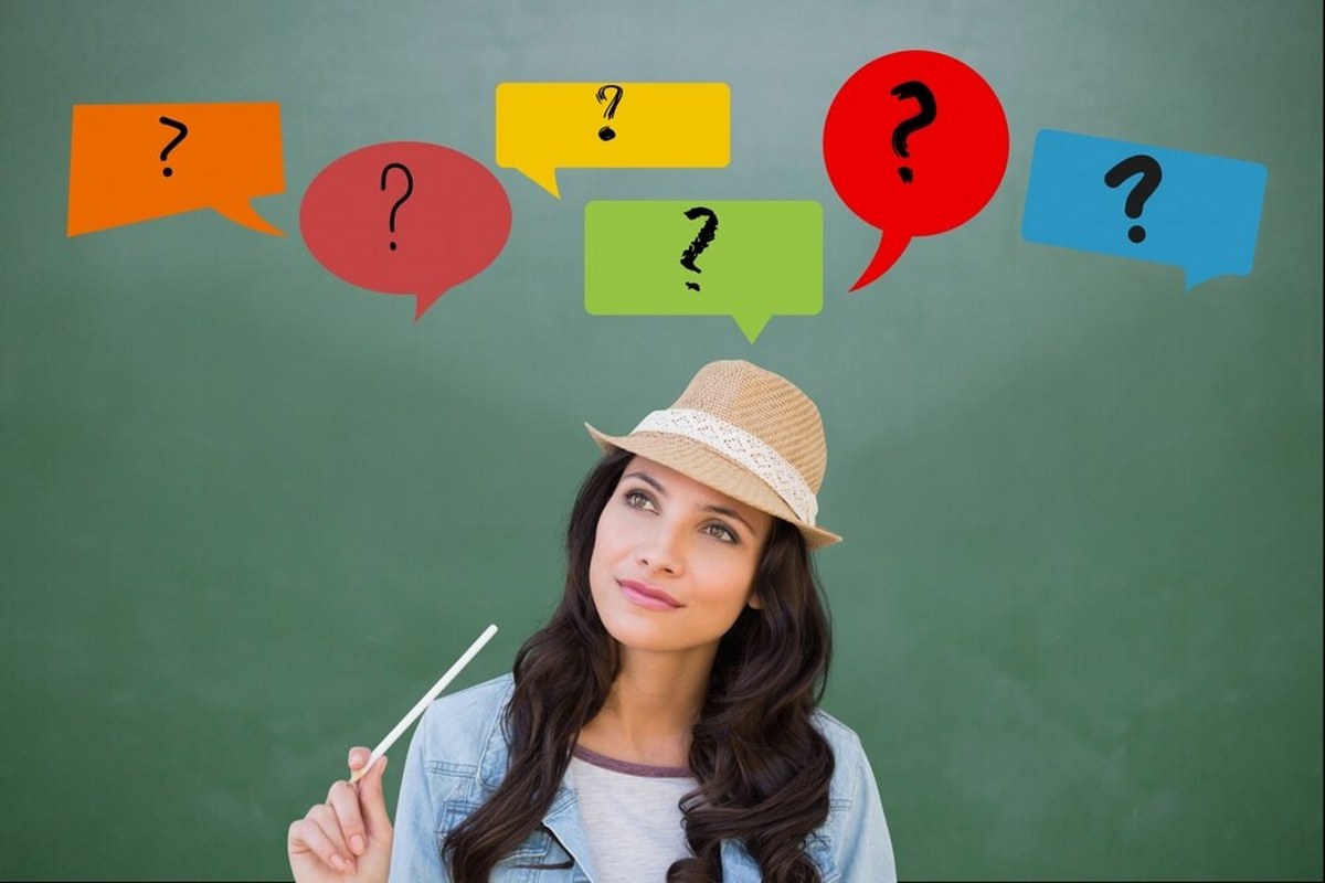 A person with question marks.